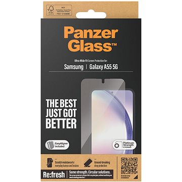 

PanzerGlass Samsung Galaxy A55 5G s instalačním rámečkem