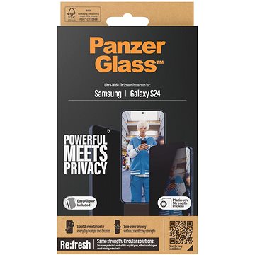 

PanzerGlass Privacy Samsung Galaxy S24/S25 s instalačním rámečkem