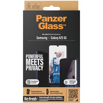 

PanzerGlass Privacy Samsung Galaxy A25 5G s instalačním rámečkem