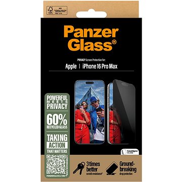 

PanzerGlass Privacy Apple iPhone 16 Pro Max s instalačním rámečkem