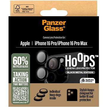 

PanzerGlass HoOps Apple iPhone 16 Pro/15 Pro/16 Pro Max/15 Pro Max černý hliník