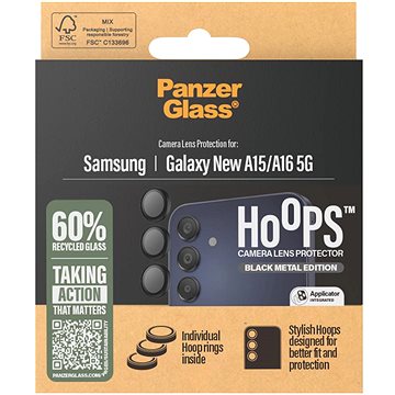 

PanzerGlass Hoops Samsung Galaxy A16/A16 5G černé ochranné čočky fotoaparátu