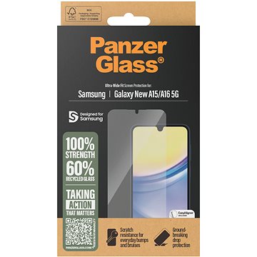 

PanzerGlass Samsung Galaxy A16/A16 5G s instalačním rámečkem