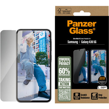 

PanzerGlass Privacy Samsung Galaxy A36 5G s instalačním rámečkem
