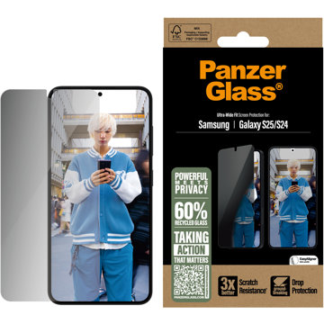 

PanzerGlass Privacy Samsung Galaxy S25/S24 s instalačním rámečkem