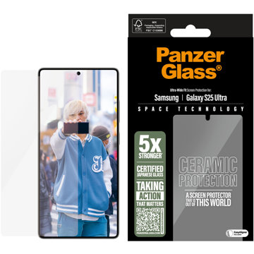 

PanzerGlass Ceramic Samsung Galaxy S25 Ultra s instalačním rámečkem