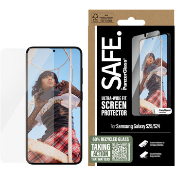 

PanzerGlass SAFE Samsung Galaxy S25/S24 s instalačním rámečkem