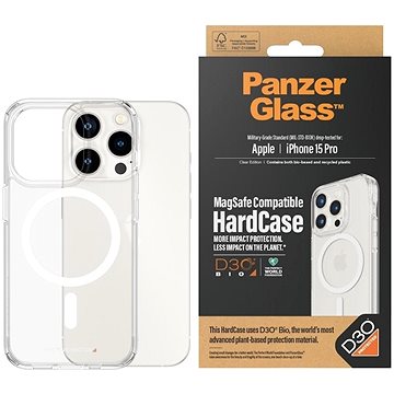 

PanzerGlass HardCase MagSafe Apple iPhone 15 Pro s ochranou vrstvou D3O