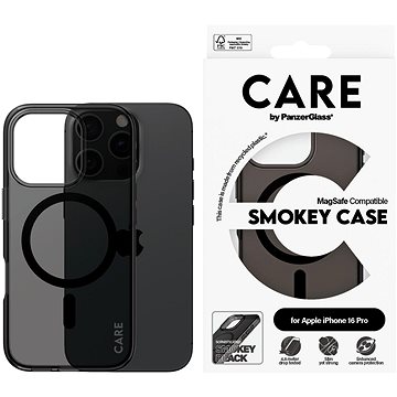 

PanzerGlass CARE kryt Apple iPhone 16 Pro MagSafe Smokey kouřový/černý