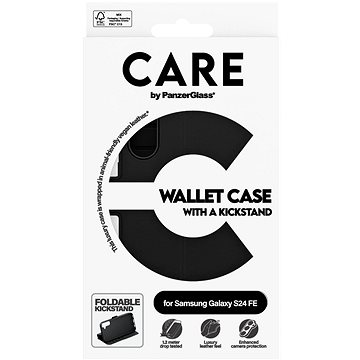

PanzerGlass CARE pouzdro Samsung Galaxy S24 FE WalletCase Kickstand