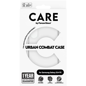 

PanzerGlass CARE kryt Samsung Galaxy S24 FE Urban Combat čirý