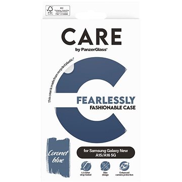 

PanzerGlass CARE kryt Samsung Galaxy A16/A16 5G Fearlessly modrý