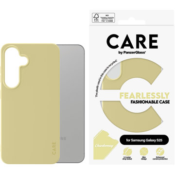 

PanzerGlass CARE kryt Samsung Galaxy S25 Fearlessly zeleno-žlutý (Chardonnay)