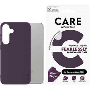 

PanzerGlass CARE kryt Samsung Galaxy S25+ Fearlessly fialový (Plum Purple) QI