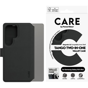 

PanzerGlass CARE pouzdro Samsung Galaxy S25 Ultra Tango 2v1 Wallet QI