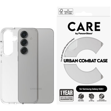 

PanzerGlass CARE kryt Samsung Galaxy S25+ Urban Combat čirý