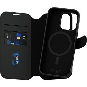 

PanzerGlass CARE pouzdro Apple iPhone 16 Pro MagSafe Wallet 2v1 černý