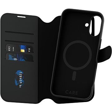 

PanzerGlass CARE pouzdro Apple iPhone 16 Plus MagSafe Wallet 2v1 černý
