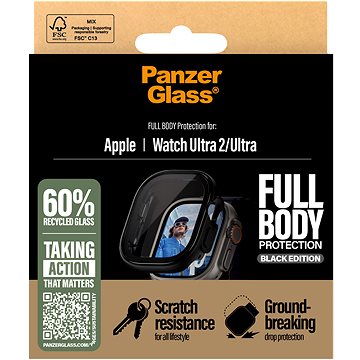

PanzerGlass Apple Watch Ultra 2/Ultra černý s ochranným sklem