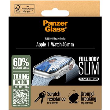 

PanzerGlass Apple Watch 10 46mm tenký čirý s ochranným sklem