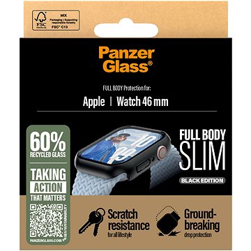 

PanzerGlass Apple Watch 10 46mm tenký černý s ochranným sklem