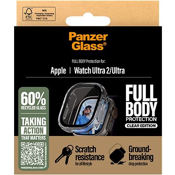 

PanzerGlass Apple Watch Ultra 2/Ultra čirý s ochranným sklem