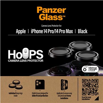 

PanzerGlass HoOps Apple iPhone 14 Pro/14 Pro Max - ochranné kroužky pro čočky fotoaparátu