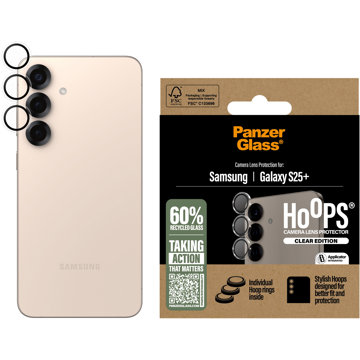 

PanzerGlass Hoops Samsung Galaxy S25+ čiré ochranné kroužky pro čočky fotoaparátu