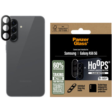 

PanzerGlass Hoops Samsung Galaxy A56 5G čiré ochranné kroužky pro čočky fotoaparátu
