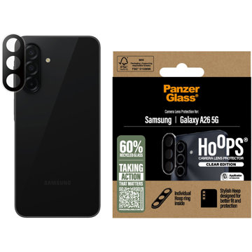 

PanzerGlass Hoops Samsung Galaxy A26 5G čiré ochranné kroužky pro čočky fotoaparátu