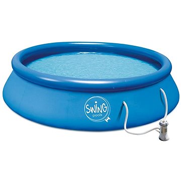 

POLYGROUP Bazén nafukovací Swing s kartušovou filtrací 12V 2,44 × 0,76 m