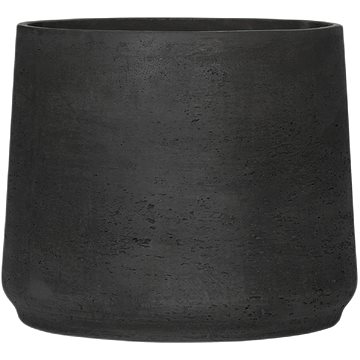 

Pottery Pots Květináč Patt Black Washed M - průměr 16 cm / V 14 cm