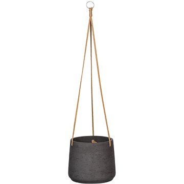 

Pottery Pots Závěsný květináč Black Washed S - průměr 13 cm / V 9,9 cm