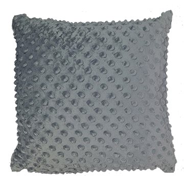 

4sleep Povlak na polštář 40 × 40 na zip Minky tmavě šedý