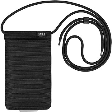 

FIXED Camino Sling se šňůrkou na krk pro mobilní telefony do 7" černé