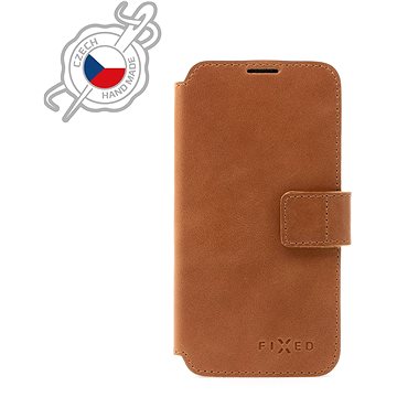 

FIXED ProFit z pravé hovězí kůže pro Apple iPhone 12/12 Pro hnědé