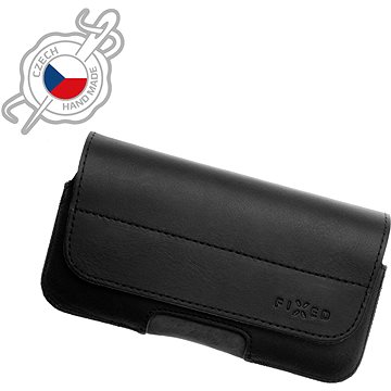 

FIXED Posh z pravé hovězí kůže horizontální velikost 6XL+ černé