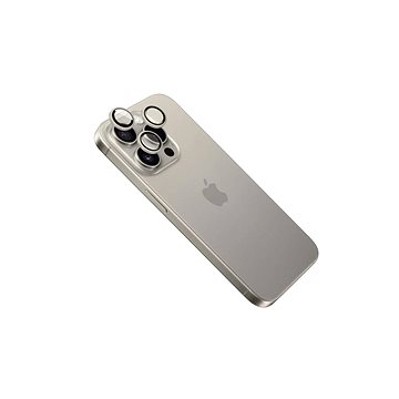 

FIXED Camera Glass pro Apple iPhone 15 Pro/15 Pro Max přírodní titan