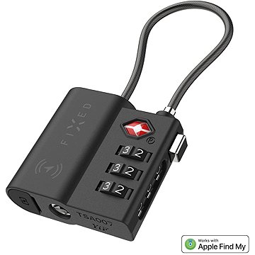 

FIXED Tag Lock s podporou Find My a TSA černý
