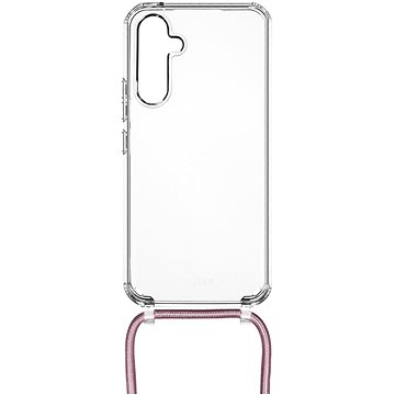 

FIXED Pure Neck AntiUV s růžovou šňůrkou na krk pro Samsung A54 5G