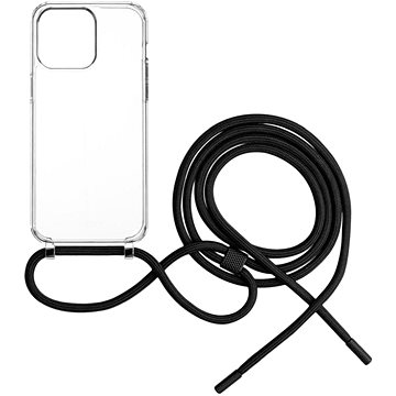 

FIXED Pure Neck AntiUV s černou šňůrkou na krk pro Apple iPhone 15 Pro Max