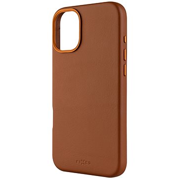 

FIXED MagLeather s podporou MagSafe pro Apple iPhone 16 Plus hnědý