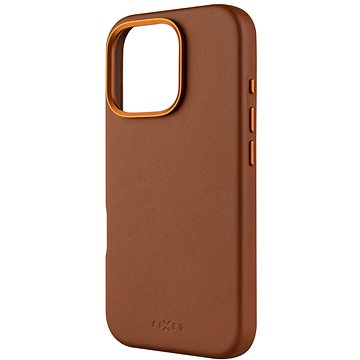 

FIXED MagLeather s podporou MagSafe pro Apple iPhone 16 Pro hnědý
