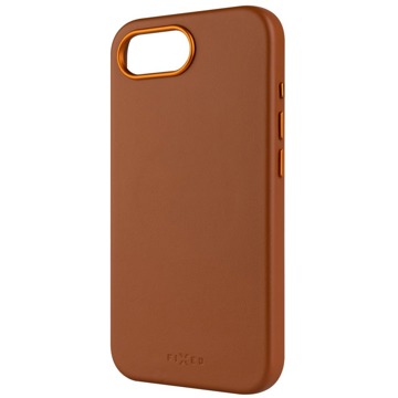 

FIXED MagLeather s podporou MagSafe pro Apple iPhone 16e 5G hnědý