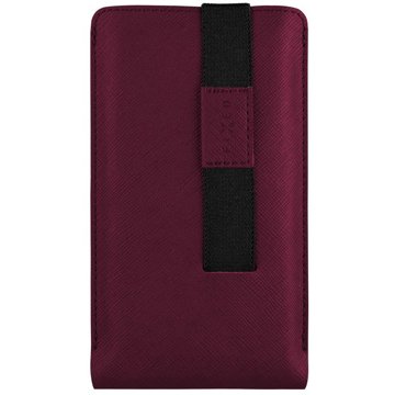 

FIXED Lucca se zavíracím popruhem pro telefony do 6.9" vínové