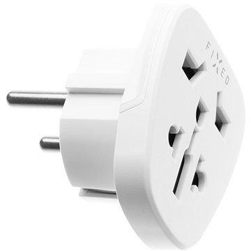 

FIXED EU Adapter pro zapojení UK US AUS nabíječek do EU zásuvek bílý