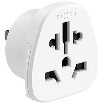 

FIXED USA Adapter pro zapojení UK US AUS nabíječek do USA zásuvek bílý