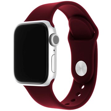 

FIXED Silicone Strap SET pro Apple Watch 38/40/41 mm vínově červený