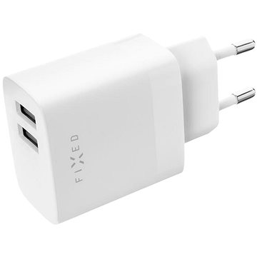 

FIXED Smart Rapid Charge s 2xUSB výstupem a USB/Lightning kabelem 1m MFI 17W bílá