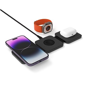 

FIXED MagFlex 3v1 skládací s podporou MagSafe šedá